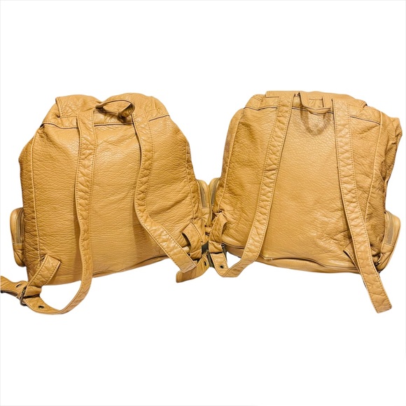 (2) Forever 21 Faux Leather Mini Backpacks in Tan - Picture 3 of 9